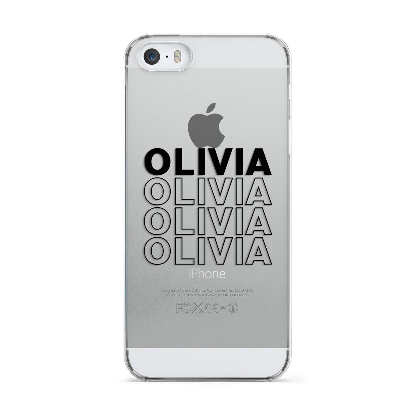 Custom Repeat Name Apple iPhone 5 Case