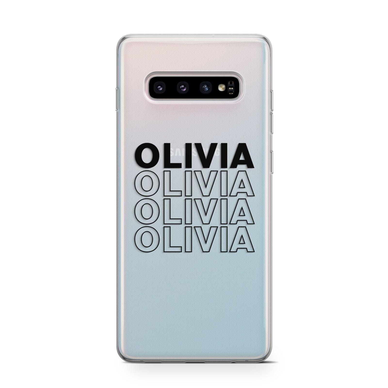 Custom Repeat Name Protective Samsung Galaxy Case