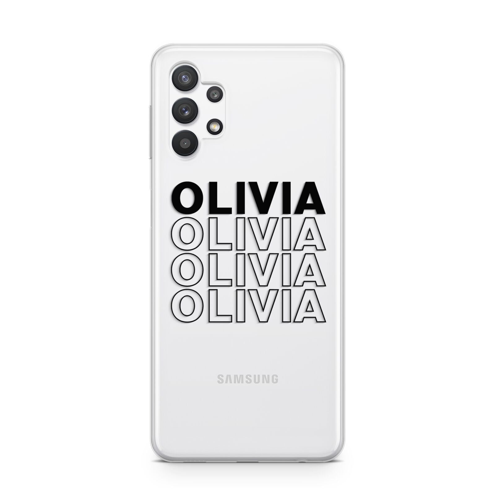 Custom Repeat Name Samsung A32 5G Case