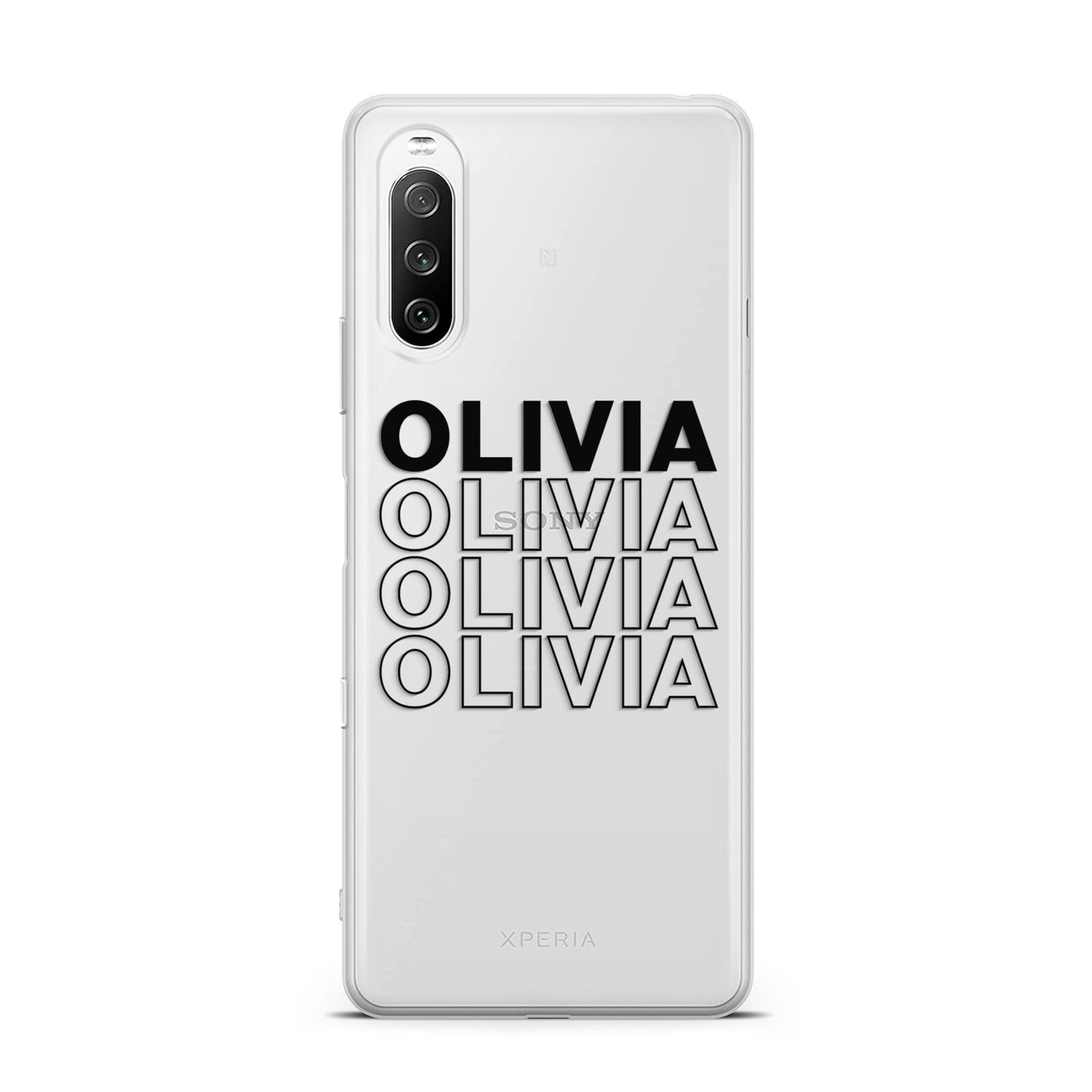 Custom Repeat Name Sony Xperia 10 III Case