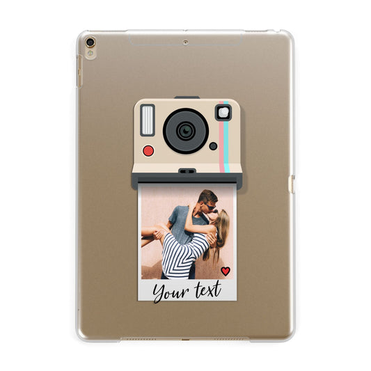 Custom Retro Photo Apple iPad Gold Case