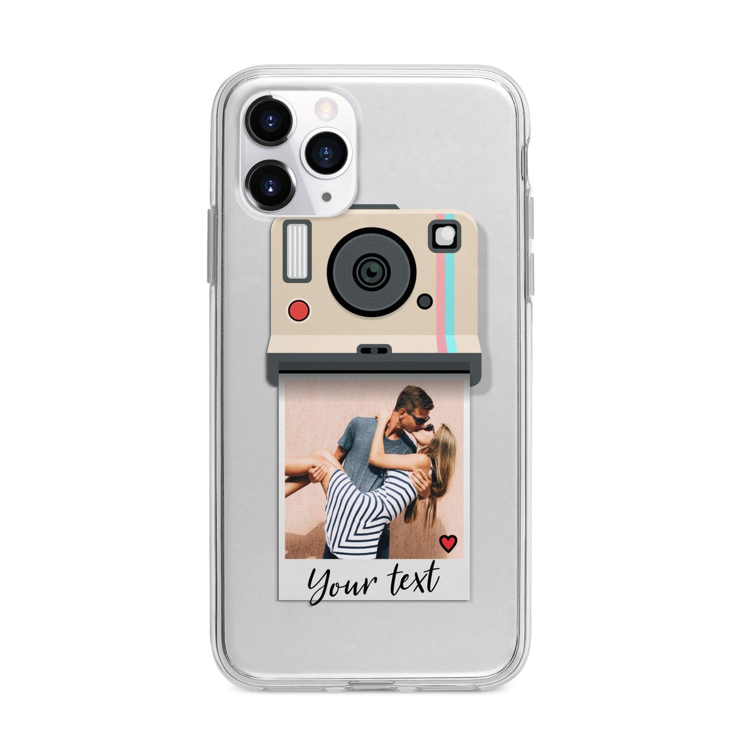 Custom Retro Photo Apple iPhone 11 Pro in Silver with Bumper Case