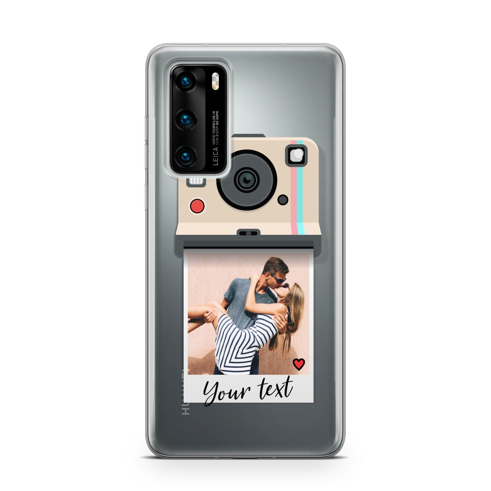 Custom Retro Photo Huawei P40 Phone Case