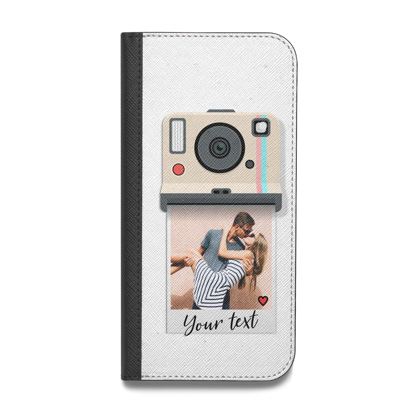 Custom Retro Photo Vegan Leather Flip Samsung Case