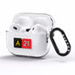 Custom Runway Location and Hold Position AirPods Pro Clear Case Side Image