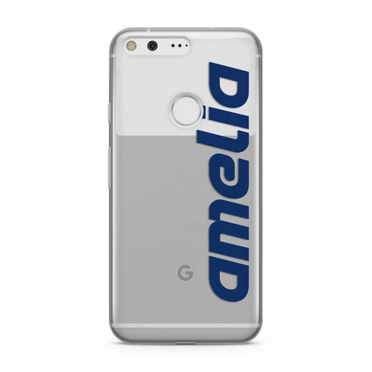 Custom Sci Fi Text Google Pixel Case