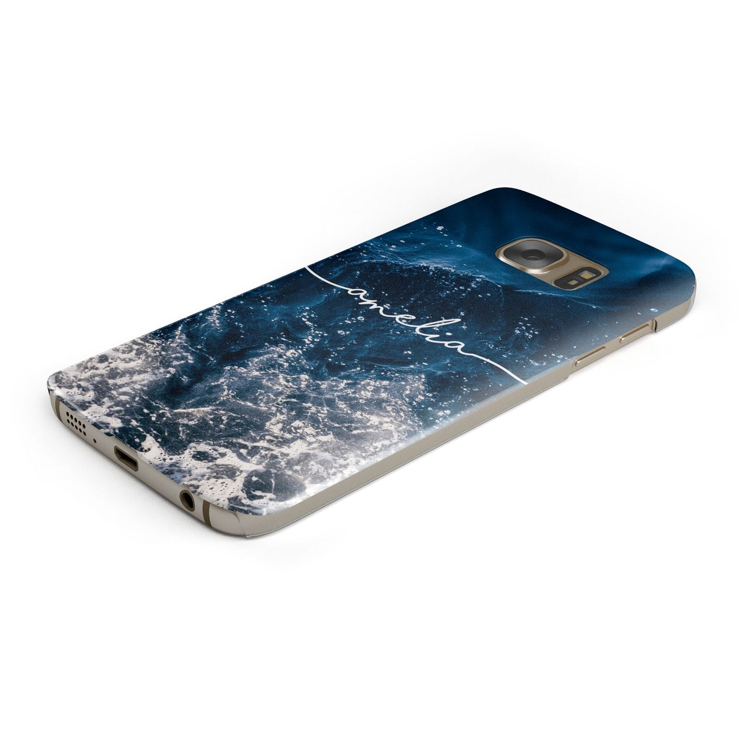 Custom Sea Protective Samsung Galaxy Case Angled Image