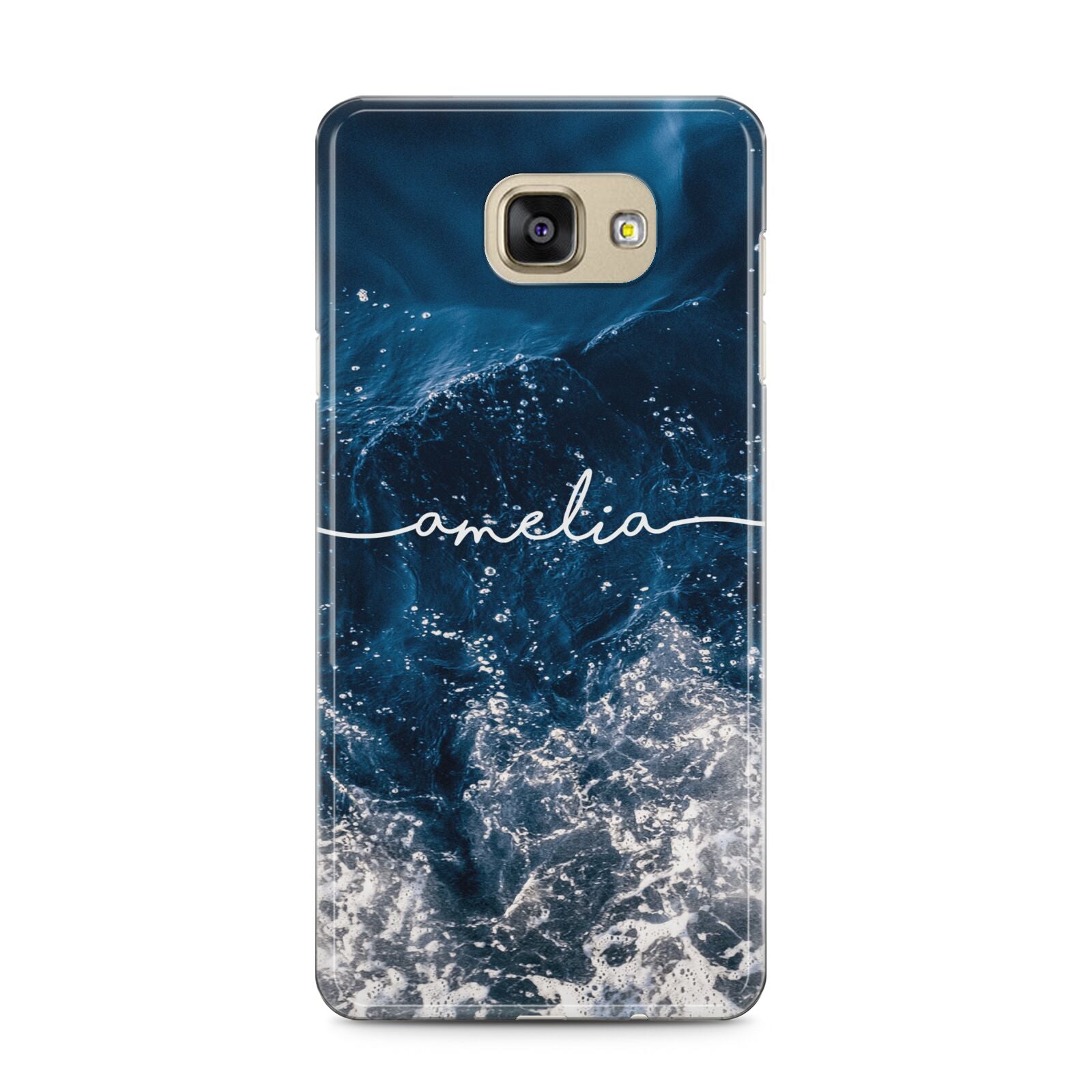 Custom Sea Samsung Galaxy A5 2016 Case on gold phone