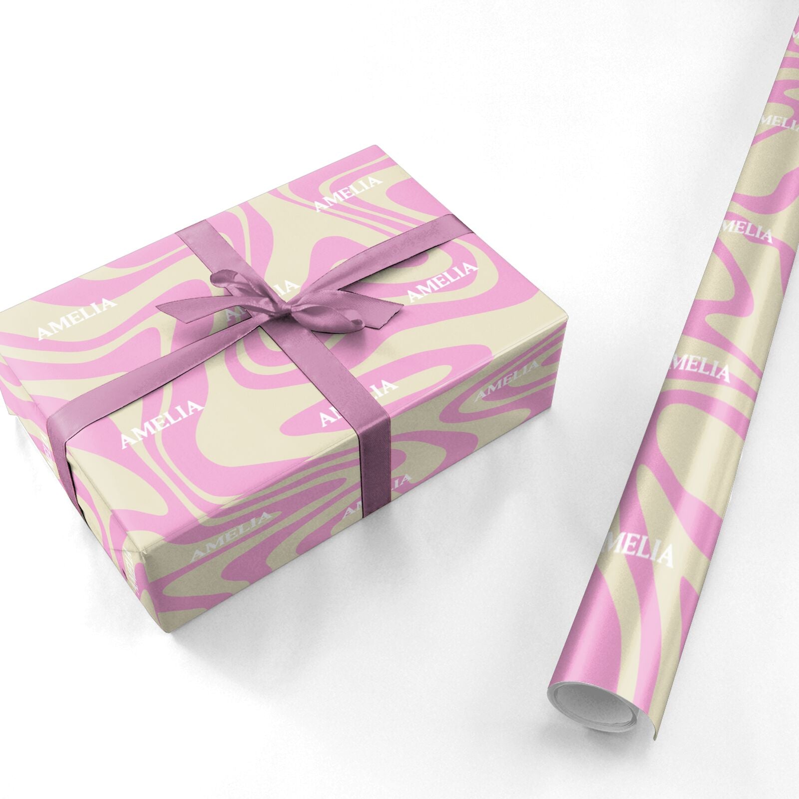 Custom Seventies Personalised Wrapping Paper