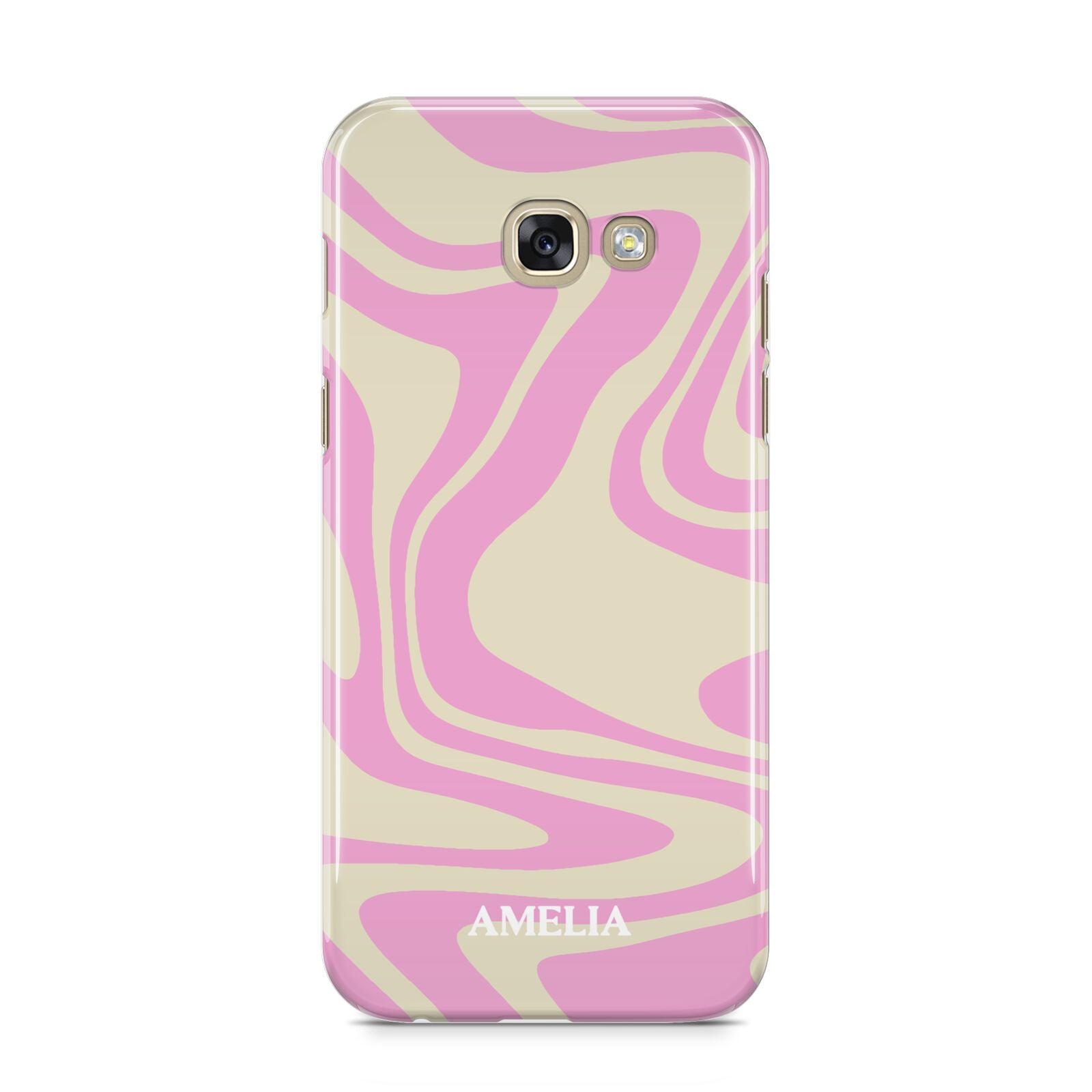 Custom Seventies Samsung Galaxy A5 2017 Case on gold phone