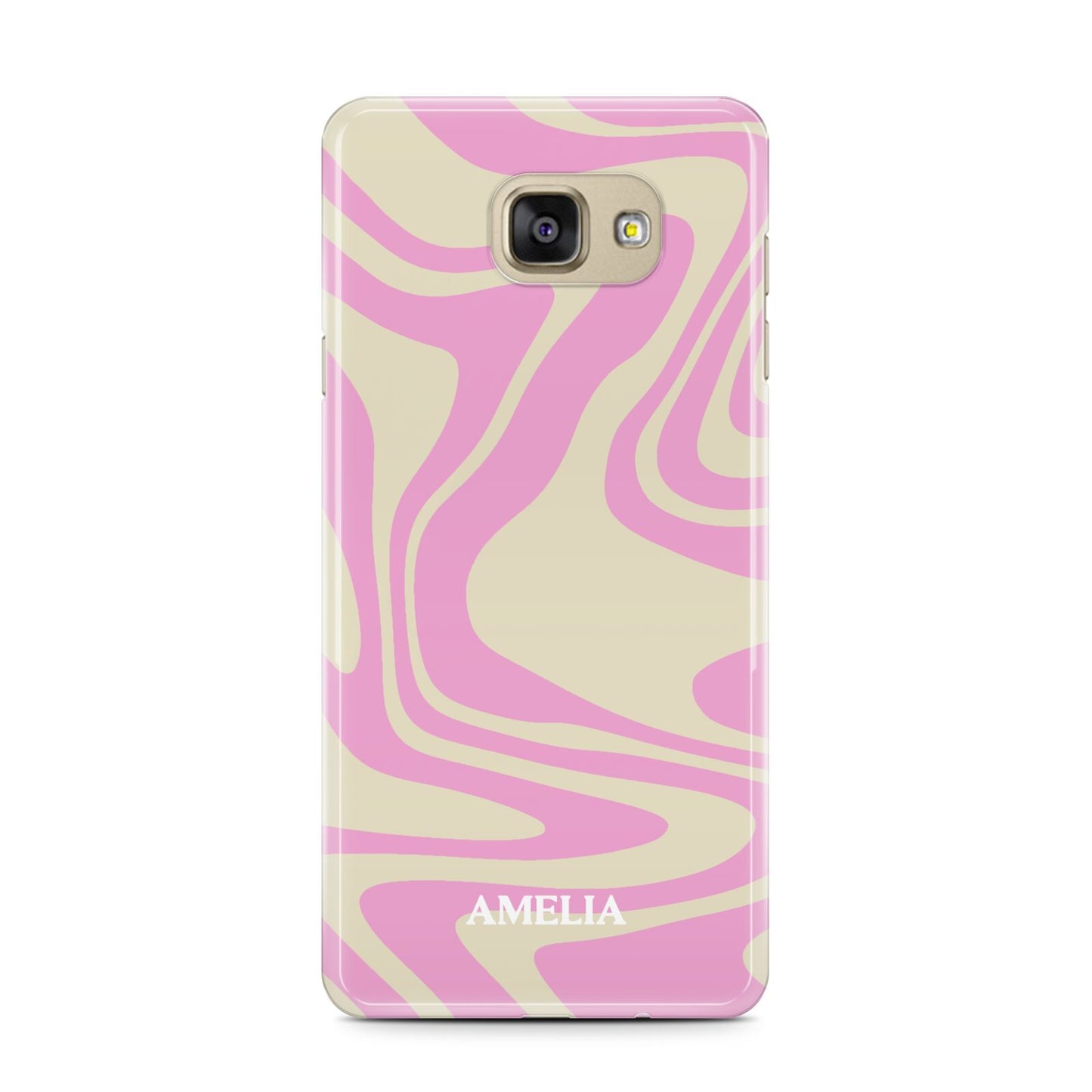 Custom Seventies Samsung Galaxy A7 2016 Case on gold phone