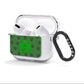 Custom Shamrock AirPods Clear Case 3rd Gen Side Image