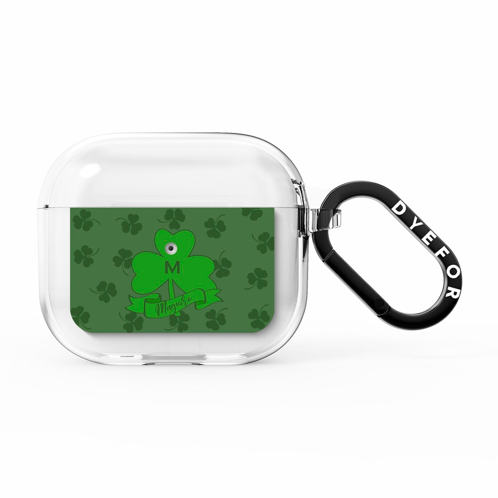 Custom Shamrock AirPods Clear Case 3rd Gen