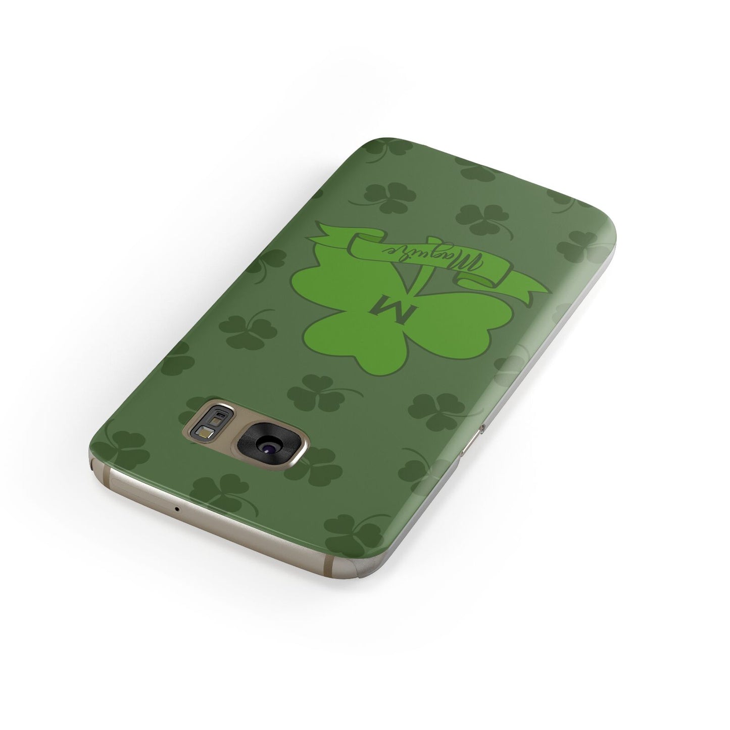 Custom Shamrock Samsung Galaxy Case Front Close Up