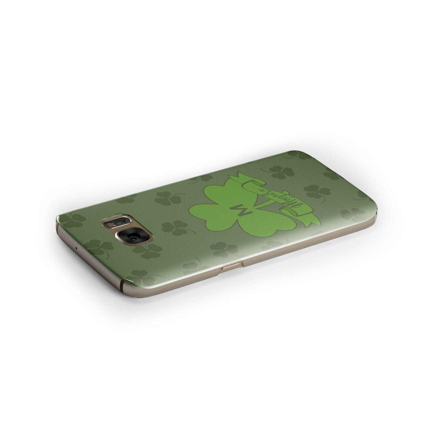 Custom Shamrock Samsung Galaxy Case Side Close Up