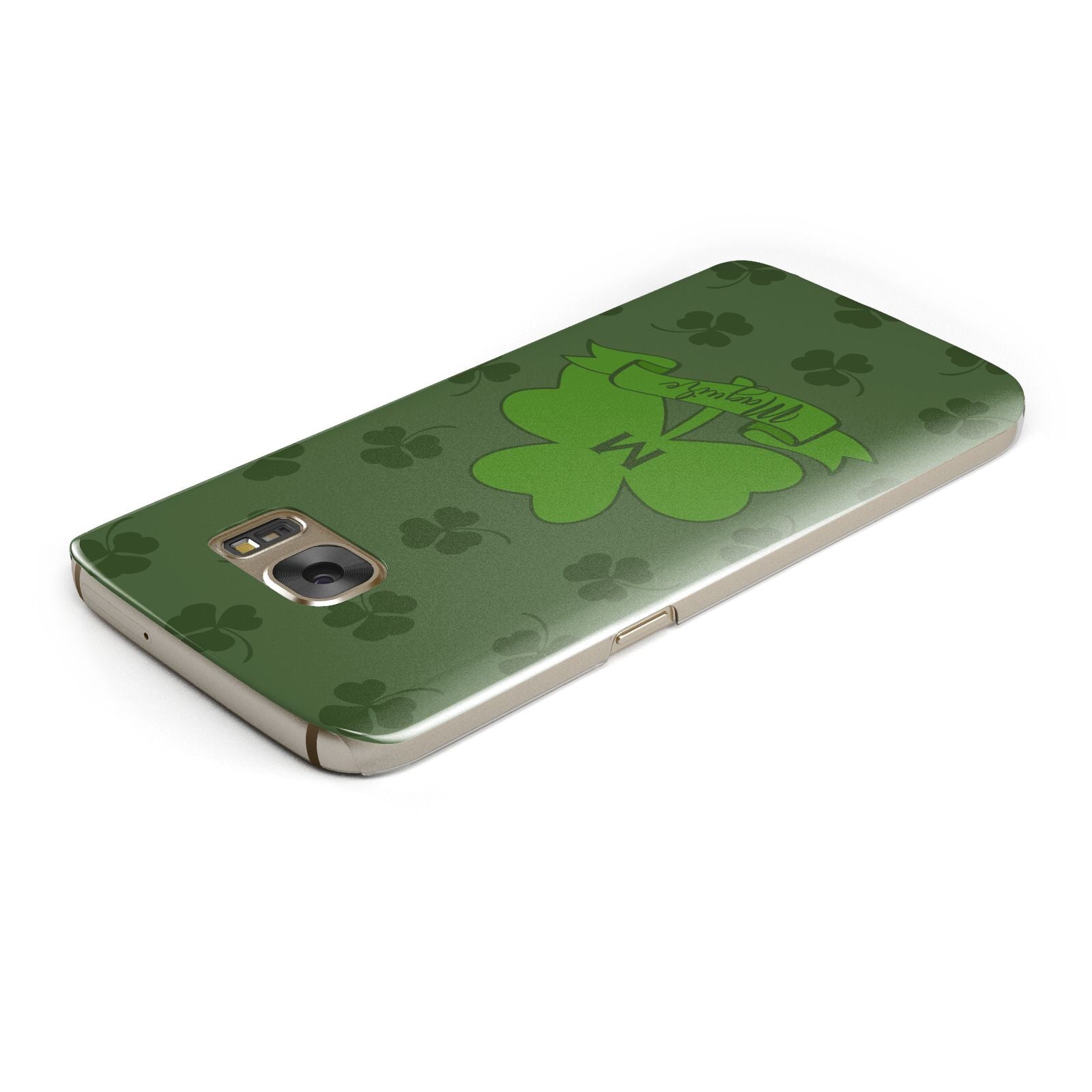 Custom Shamrock Samsung Galaxy Case Top Cutout