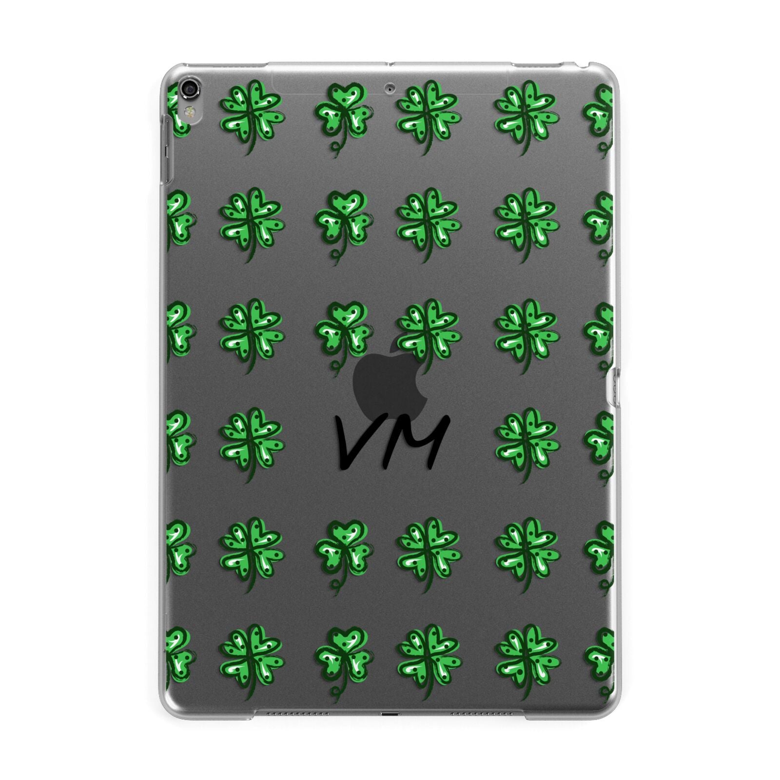 Custom Shamrocks Apple iPad Grey Case