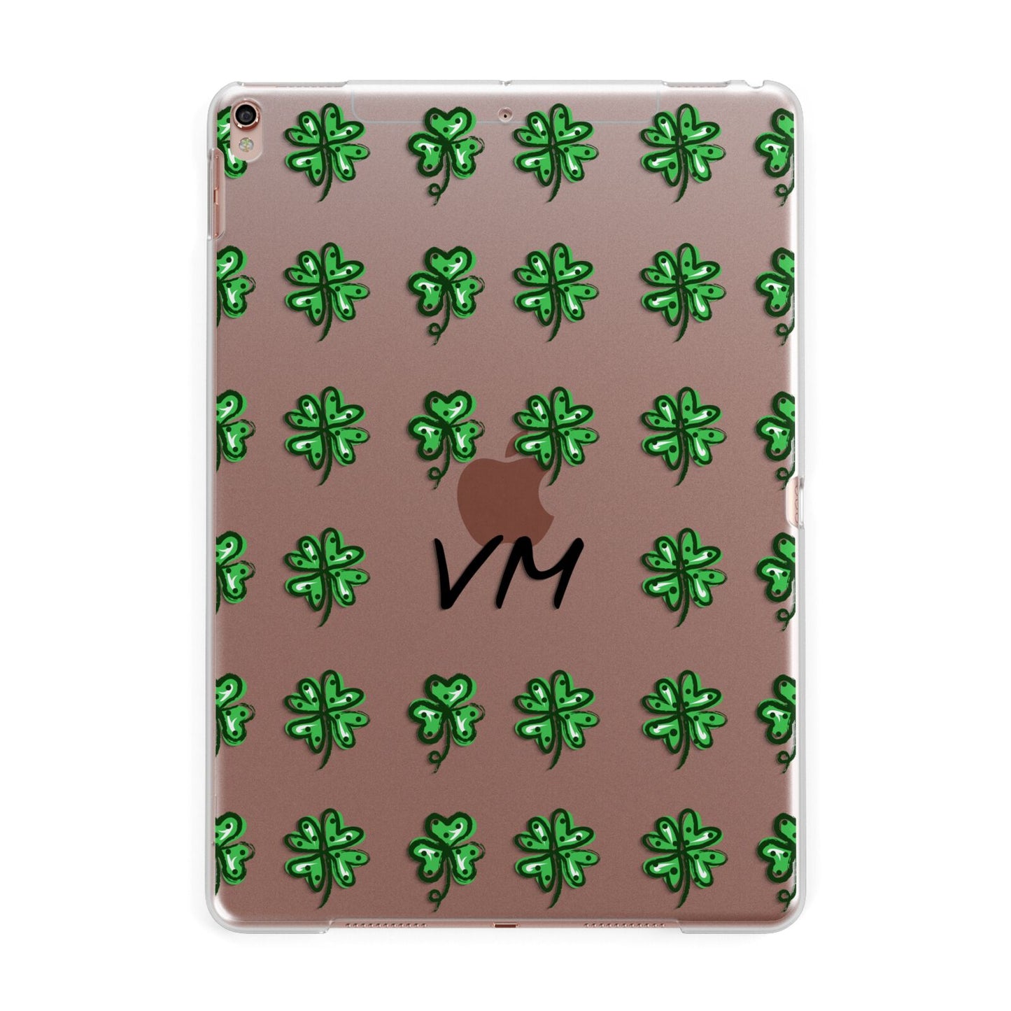 Custom Shamrocks Apple iPad Rose Gold Case