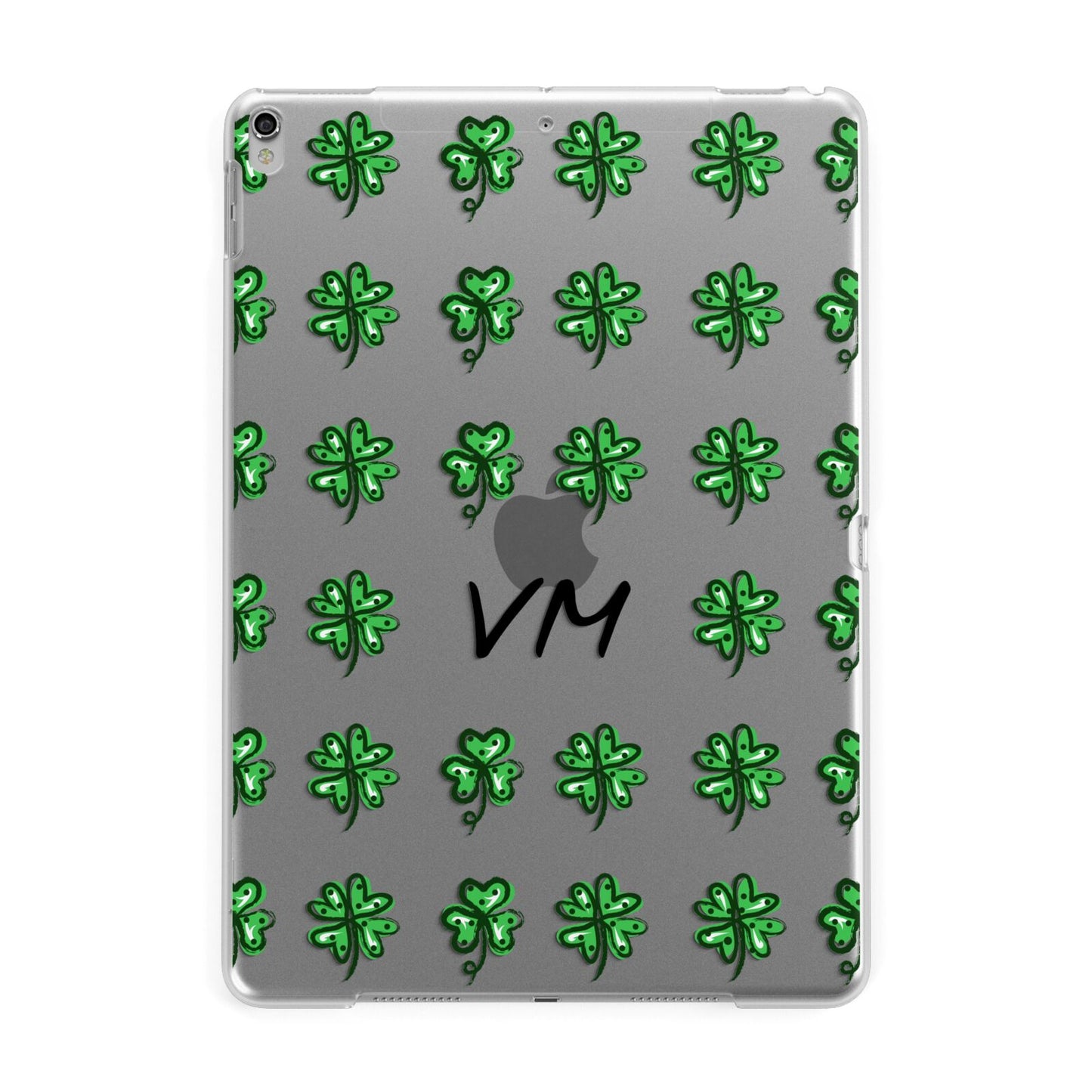 Custom Shamrocks Apple iPad Silver Case