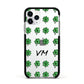 Custom Shamrocks Apple iPhone 11 Pro in Silver with Black Impact Case