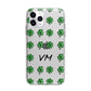 Custom Shamrocks Apple iPhone 11 Pro in Silver with Bumper Case