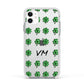 Custom Shamrocks Apple iPhone 11 in White with White Impact Case