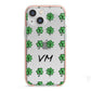 Custom Shamrocks iPhone 13 Mini TPU Impact Case with Pink Edges