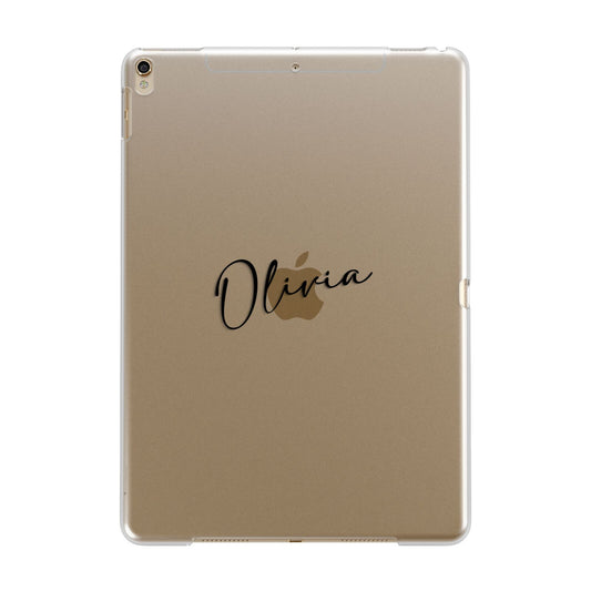 Custom Signature Apple iPad Gold Case