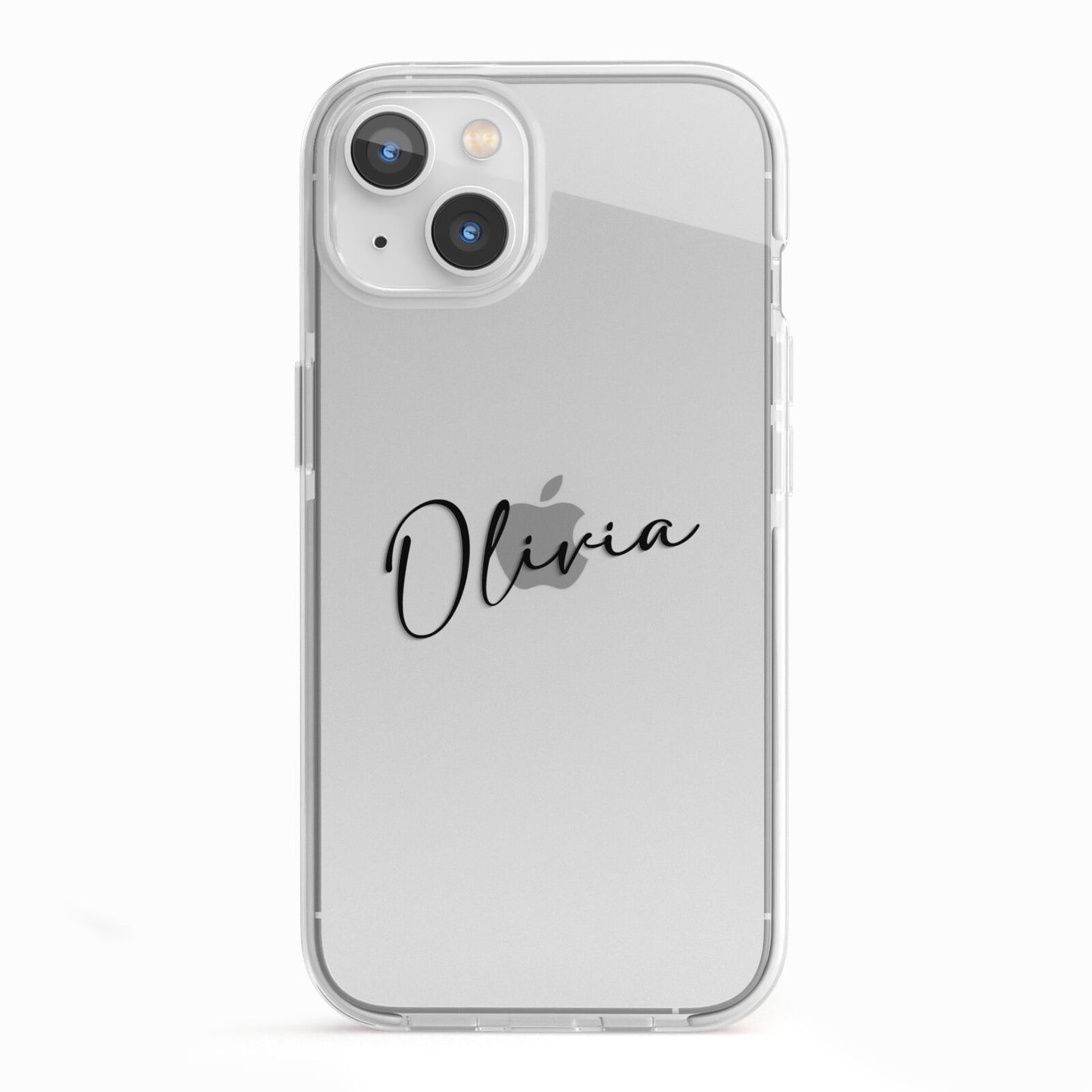 Custom Signature iPhone 13 TPU Impact Case with White Edges