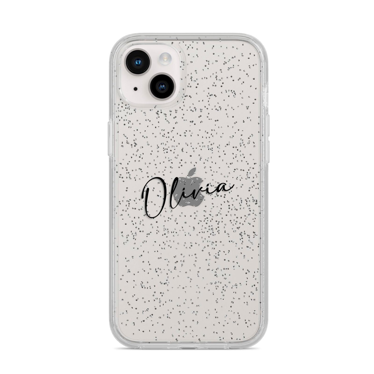 Custom Signature iPhone 14 Plus Glitter Tough Case Starlight