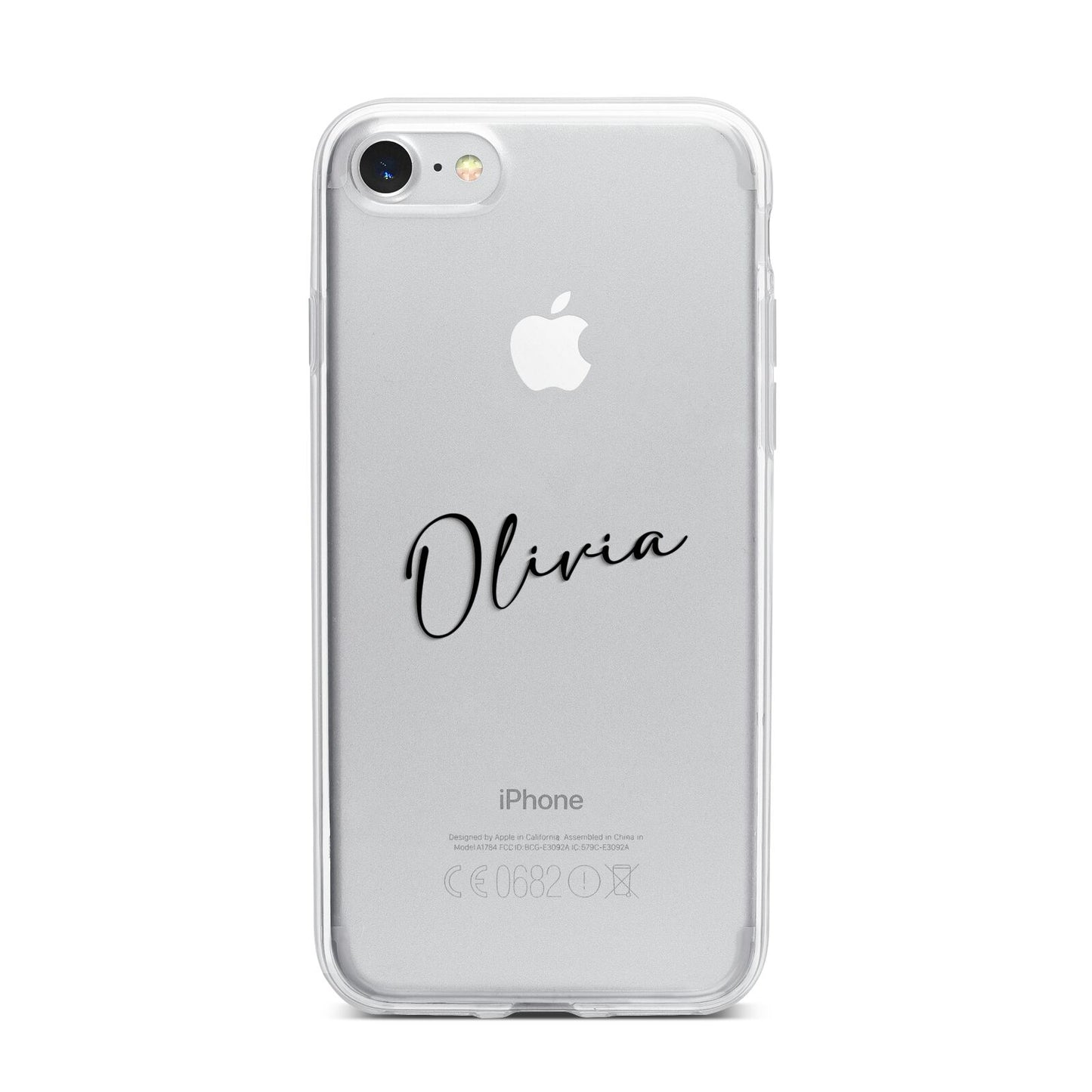 Custom Signature iPhone 7 Bumper Case on Silver iPhone