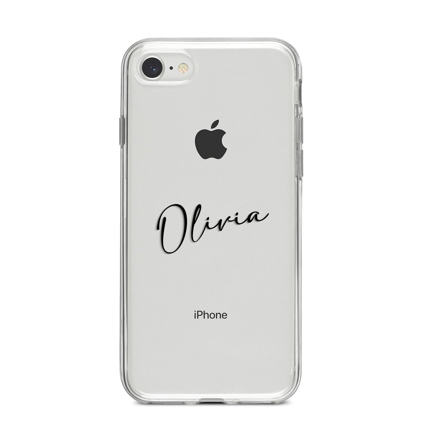 Custom Signature iPhone 8 Bumper Case on Silver iPhone