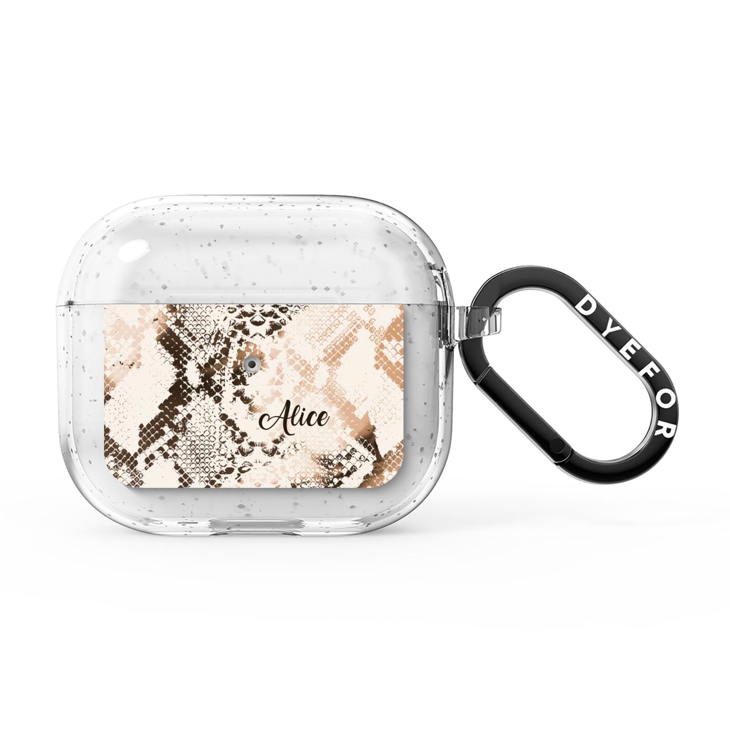 Custom Snakeskin AirPods Glitter Case 3rd Gen