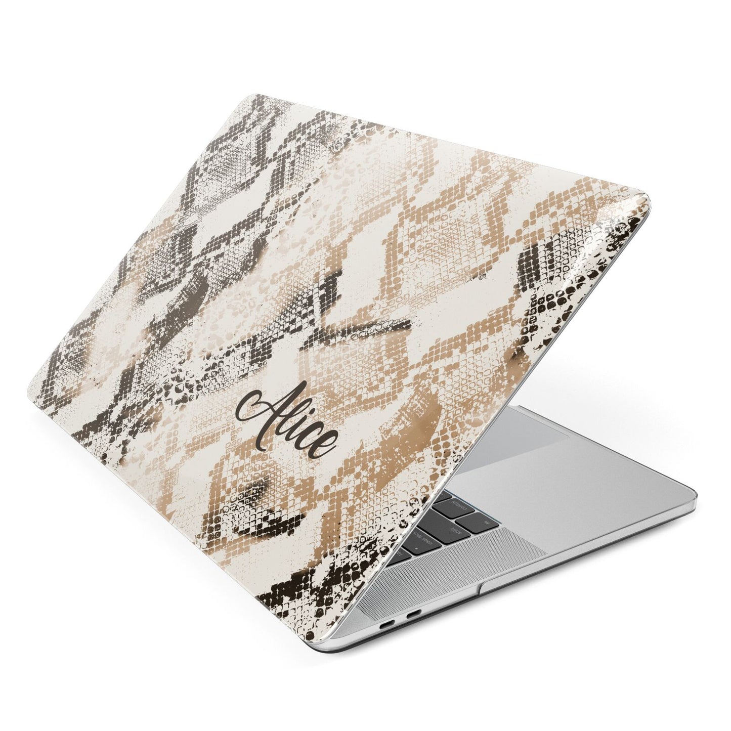 Custom Snakeskin Apple MacBook Case Side View