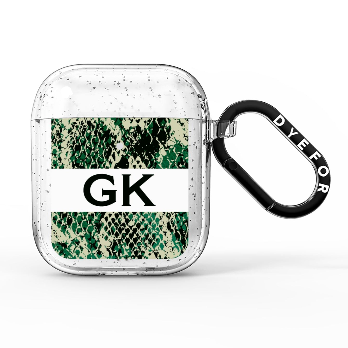 Custom Snakeskin Effect AirPods Glitter Case