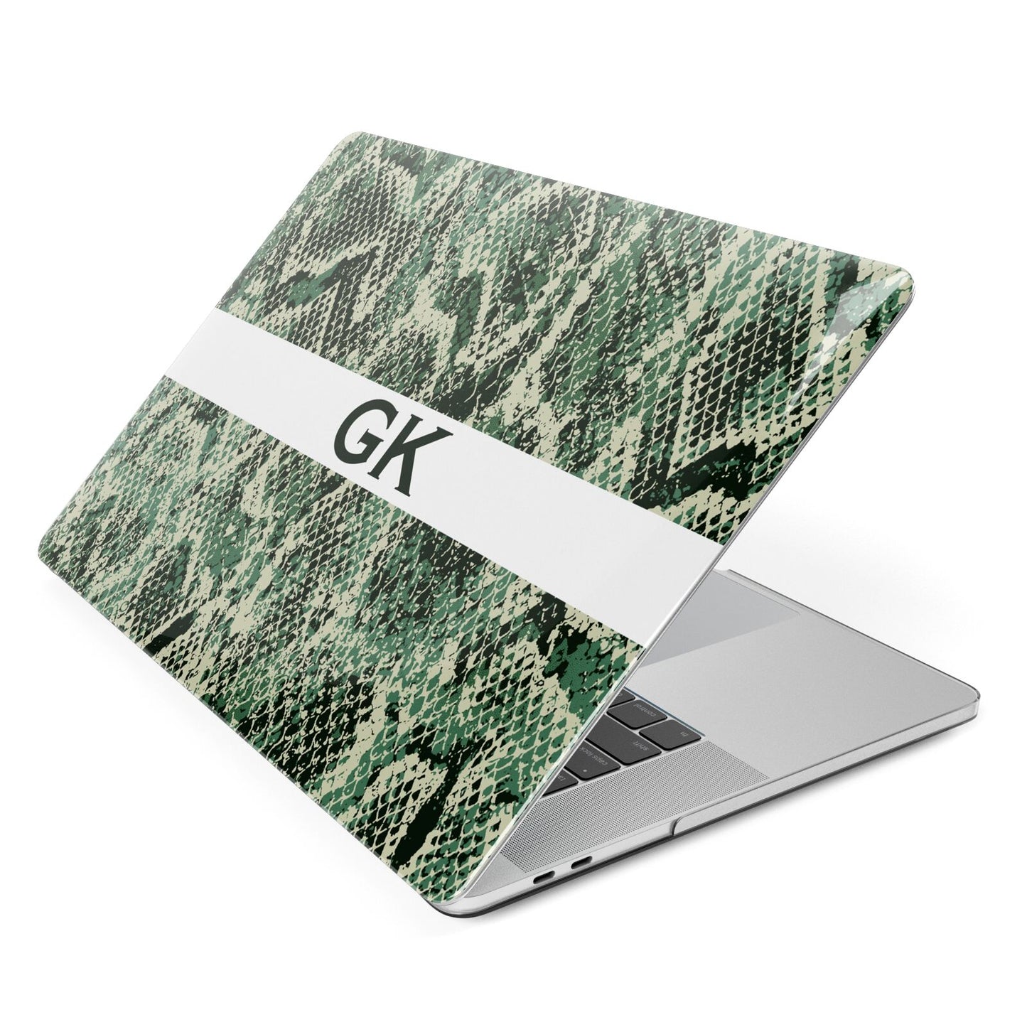 Custom Snakeskin Effect Apple MacBook Case Side View