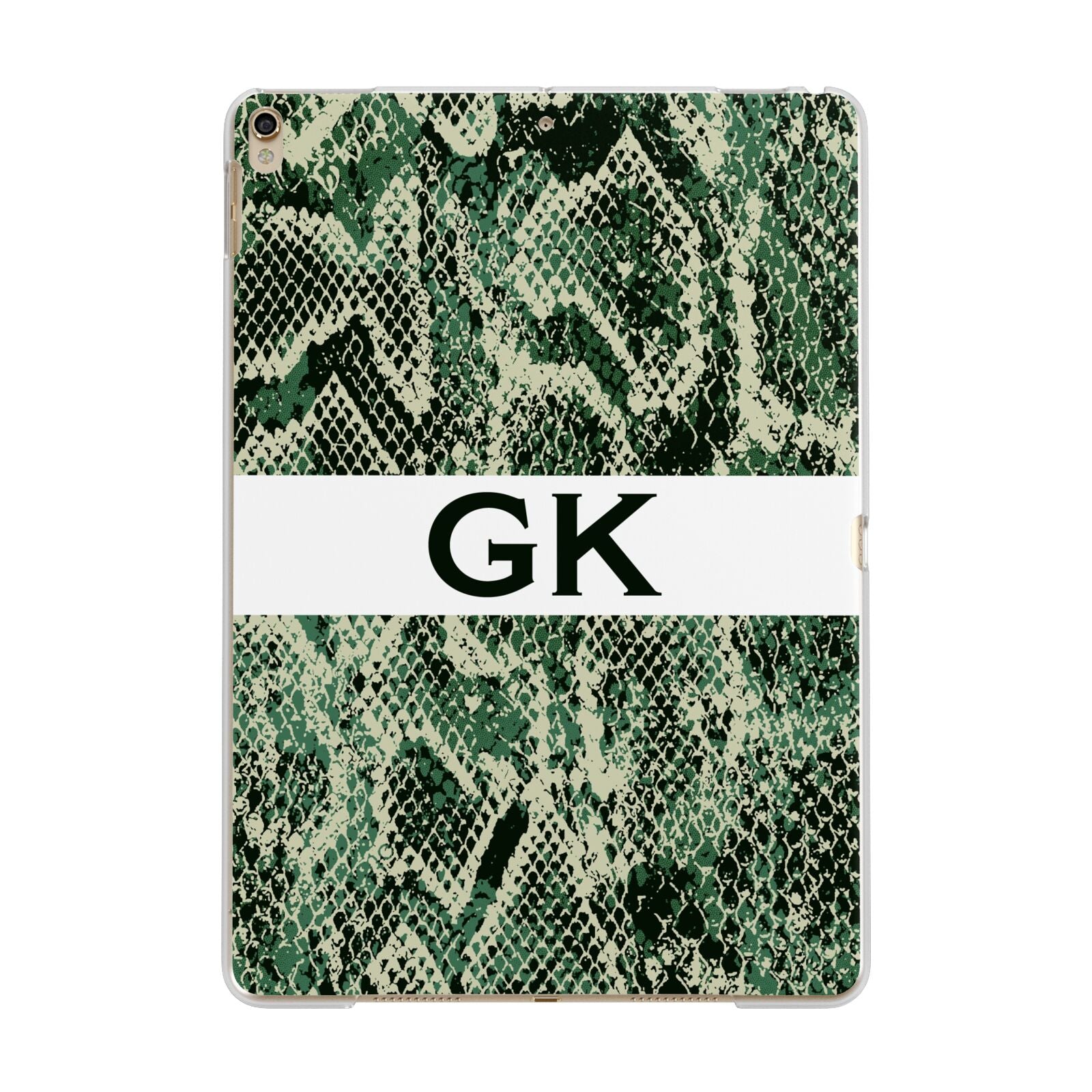 Custom Snakeskin Effect Apple iPad Gold Case