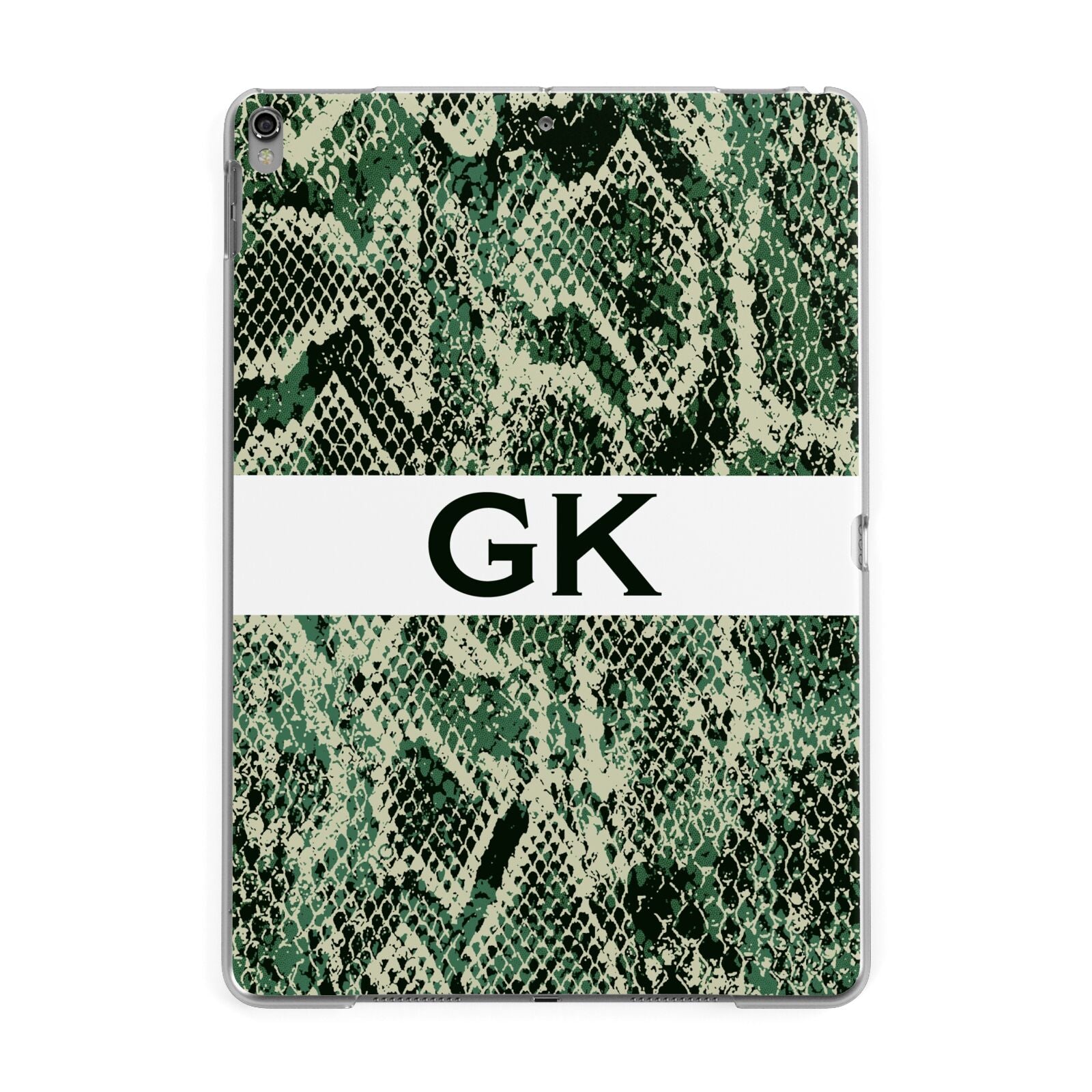 Custom Snakeskin Effect Apple iPad Grey Case