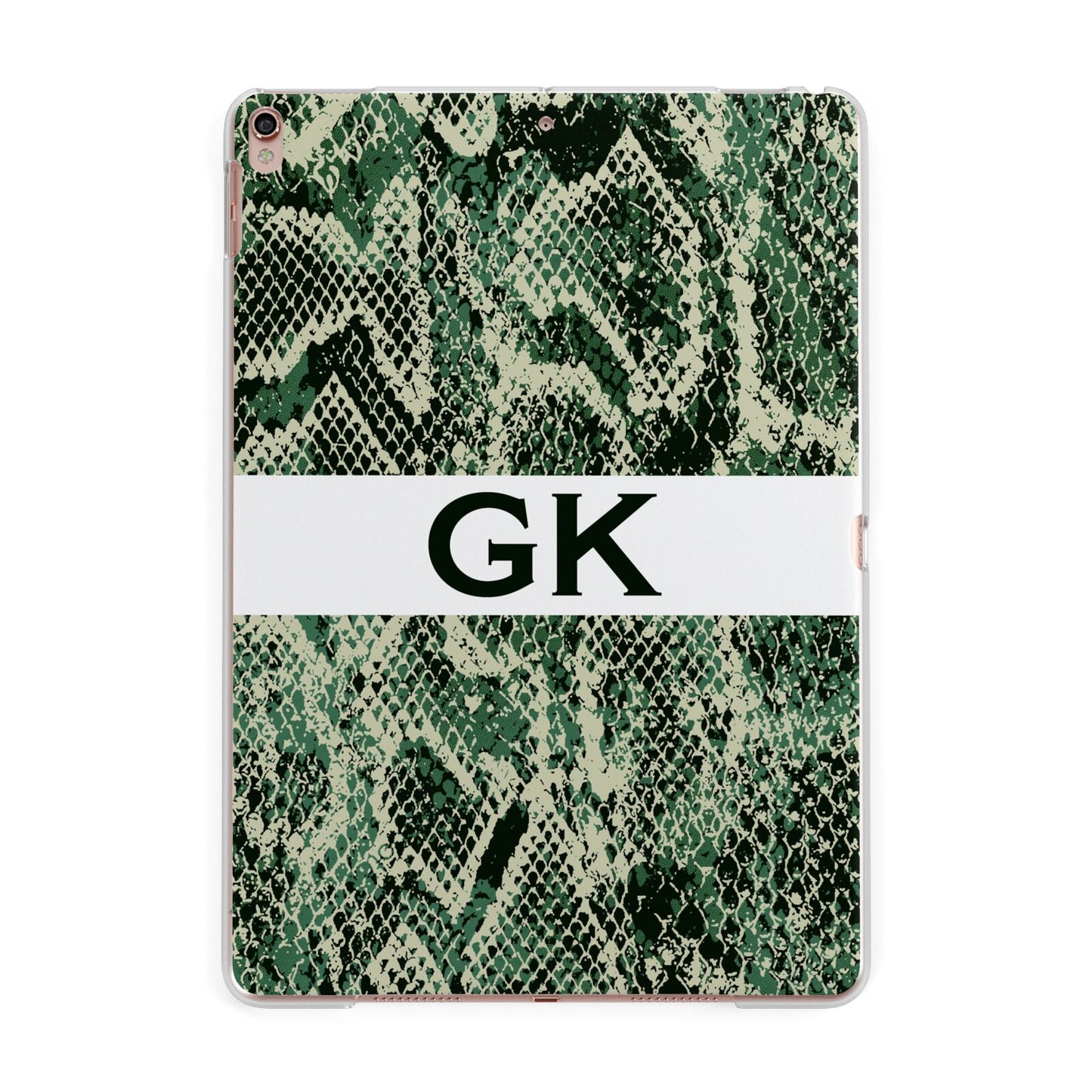 Custom Snakeskin Effect Apple iPad Rose Gold Case