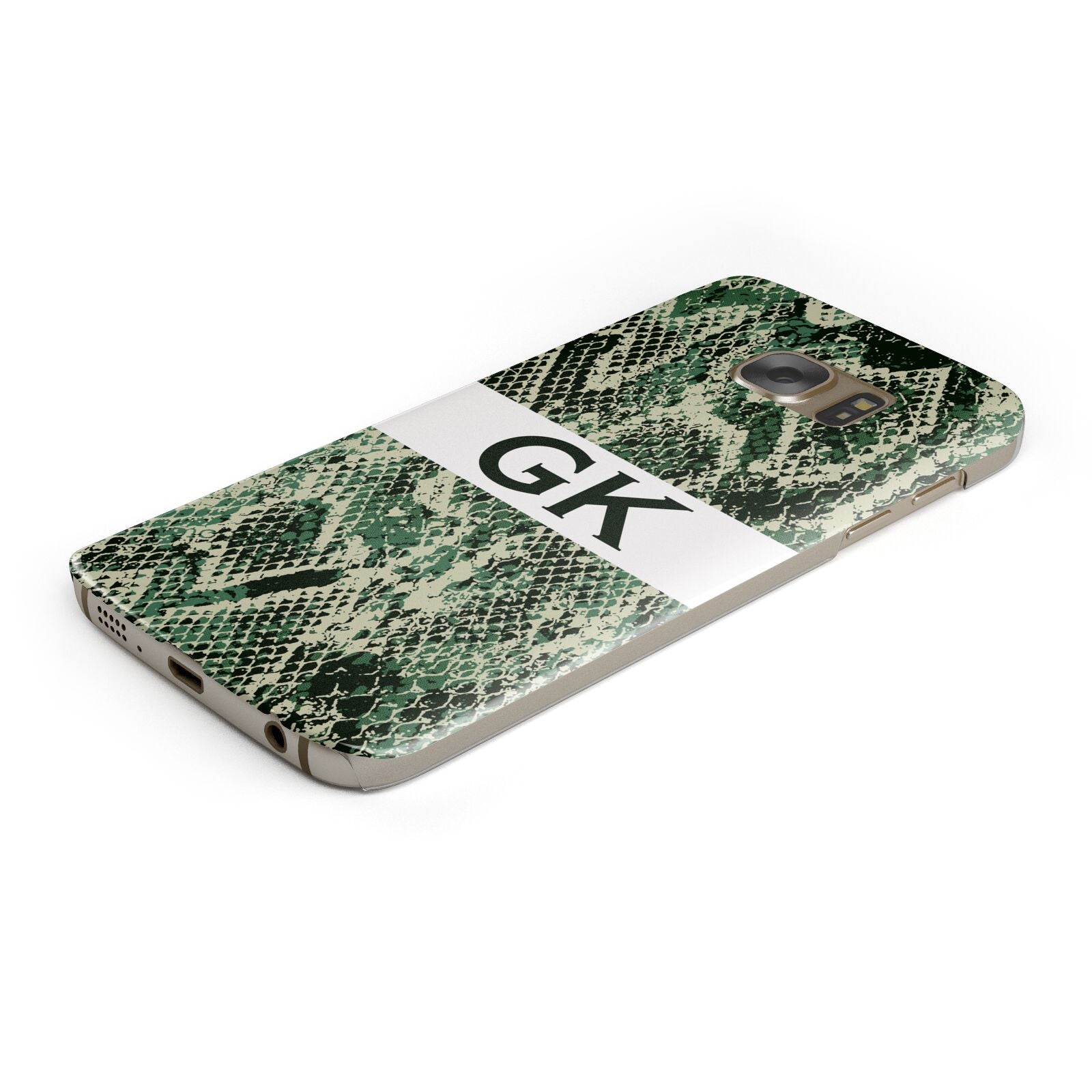 Custom Snakeskin Effect Protective Samsung Galaxy Case Angled Image