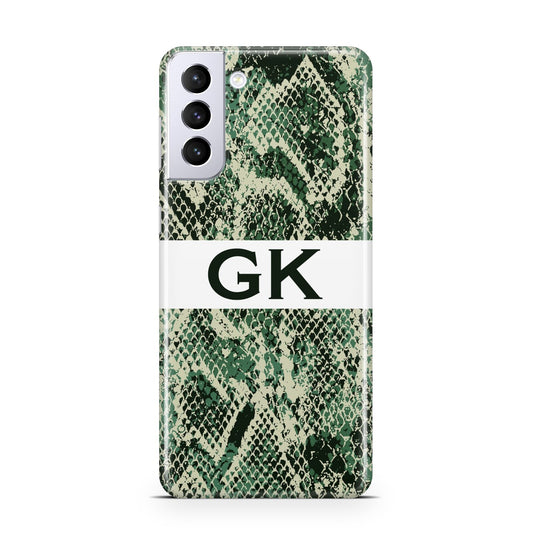Custom Snakeskin Effect Samsung S21 Plus Phone Case