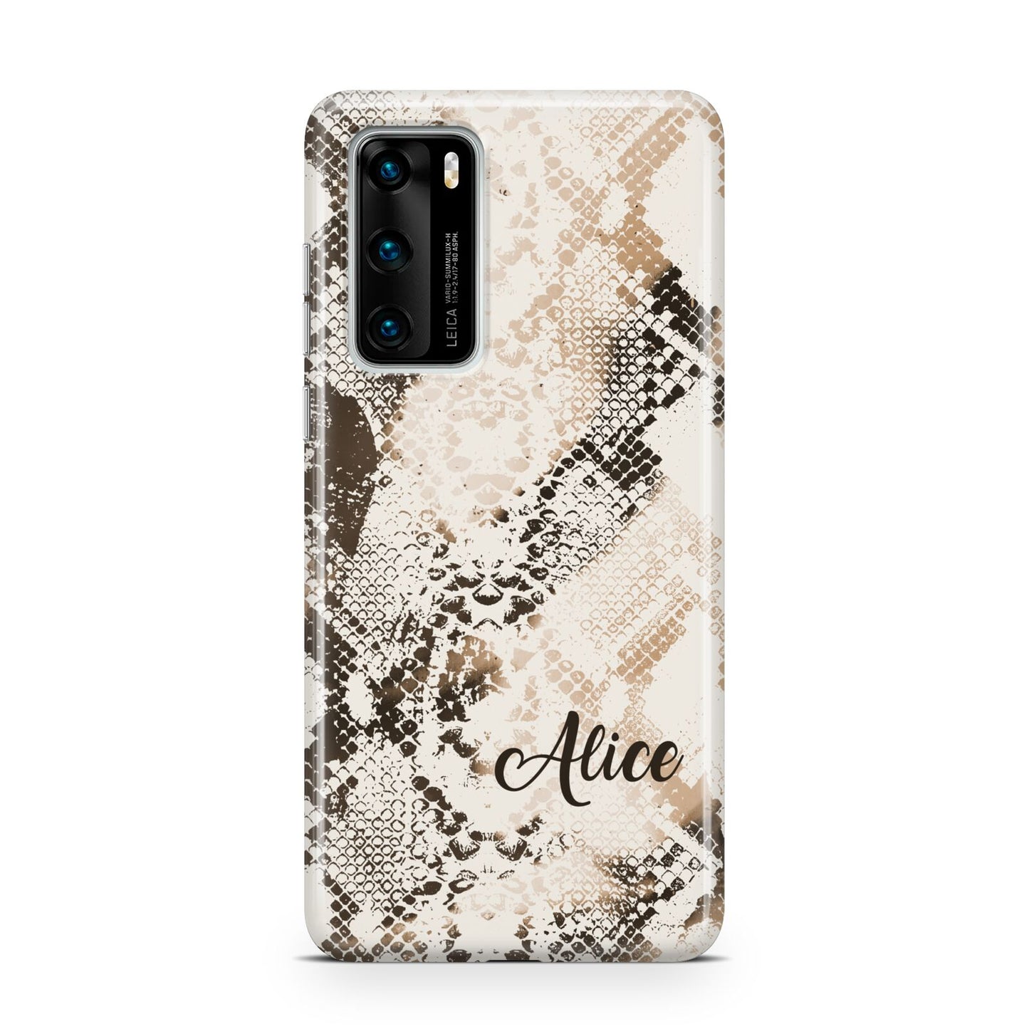 Custom Snakeskin Huawei P40 Phone Case