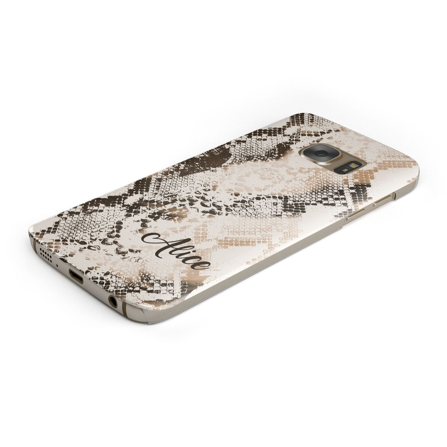 Custom Snakeskin Protective Samsung Galaxy Case Angled Image