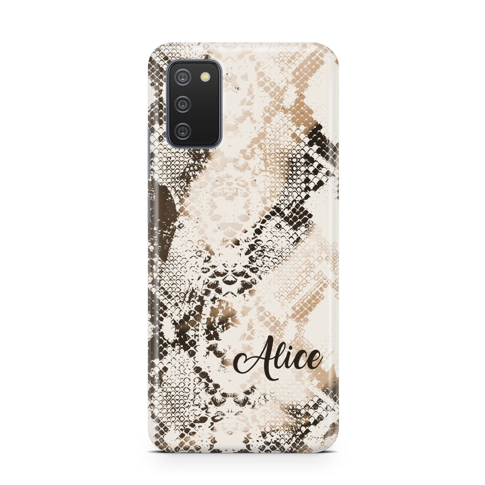 Custom Snakeskin Samsung A02s Case