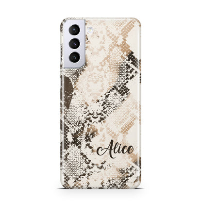 Custom Snakeskin Samsung S21 Plus Case