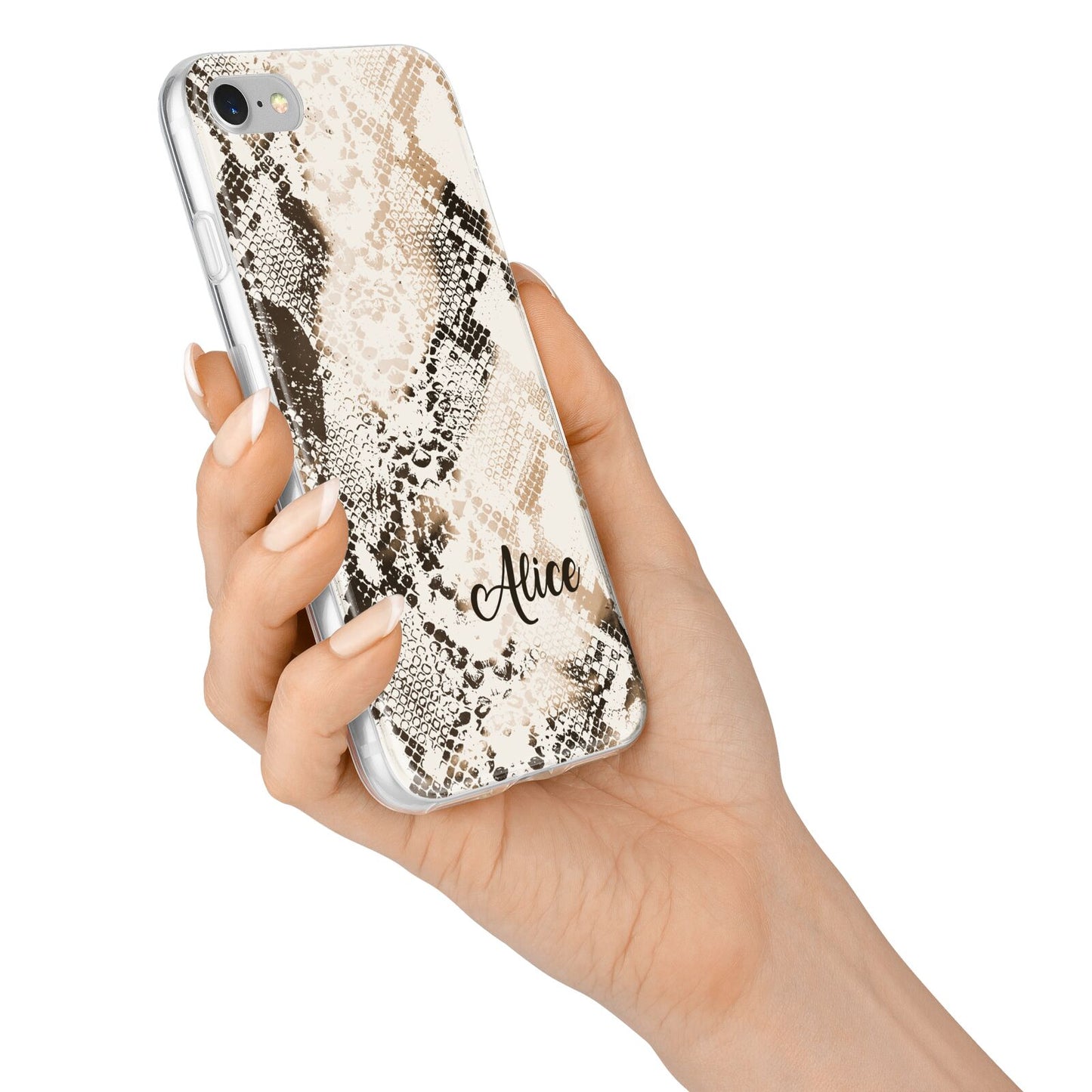 Custom Snakeskin iPhone 7 Bumper Case on Silver iPhone Alternative Image