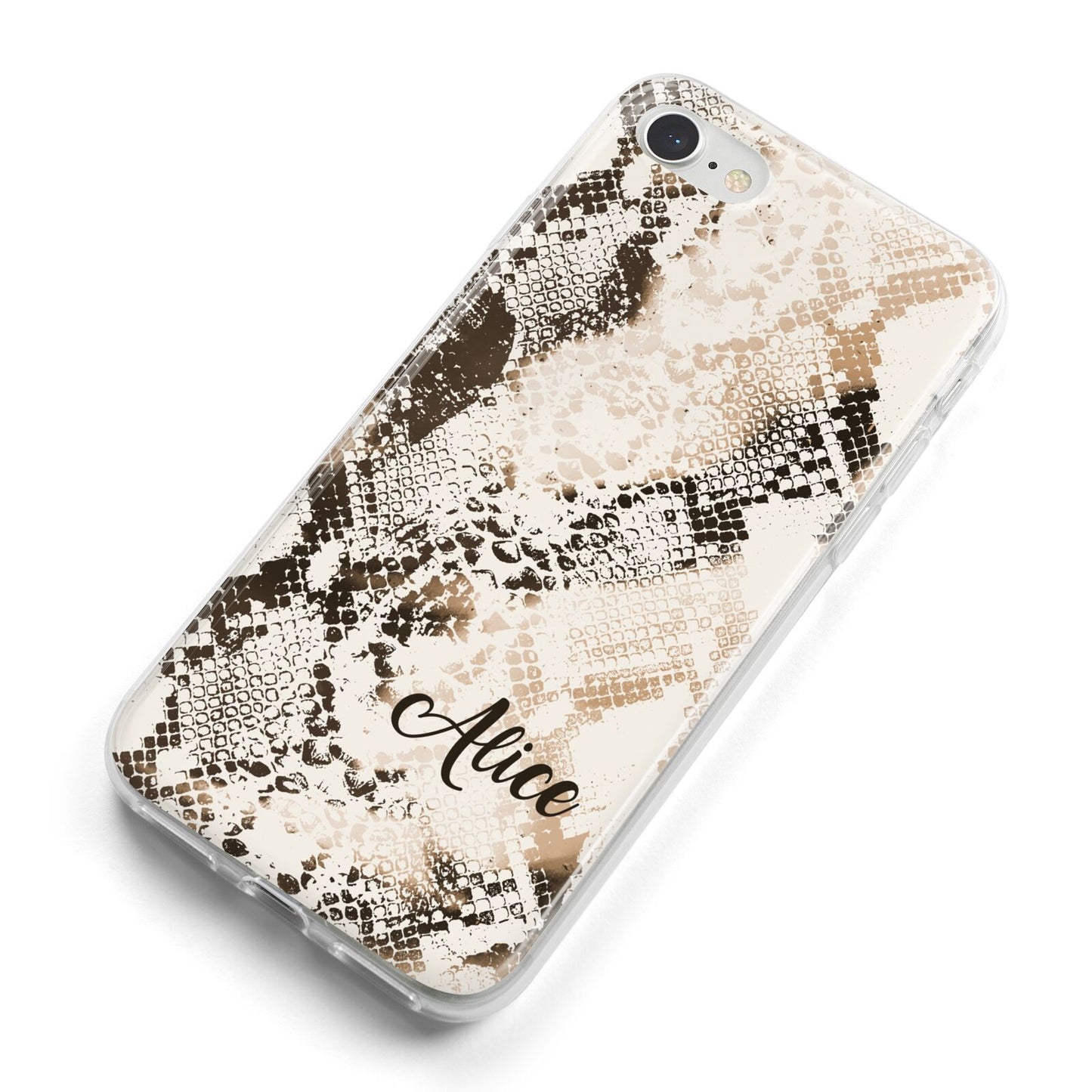 Custom Snakeskin iPhone 8 Bumper Case on Silver iPhone Alternative Image