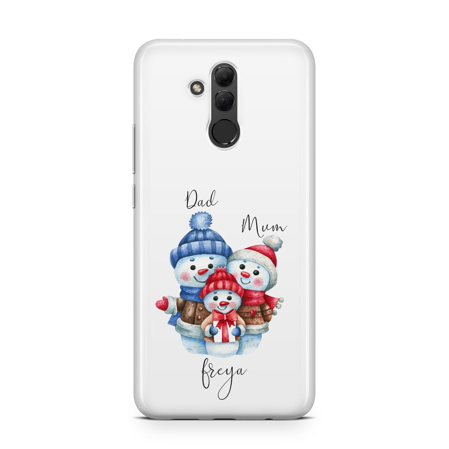 Custom Snowman Family Huawei Mate 20 Lite