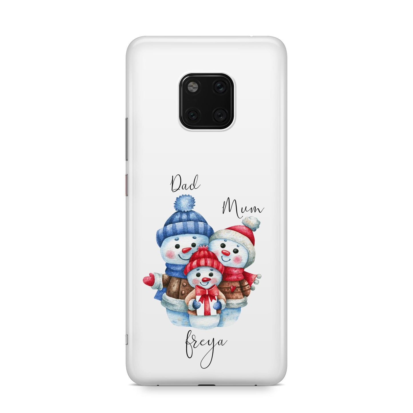 Custom Snowman Family Huawei Mate 20 Pro Phone Case