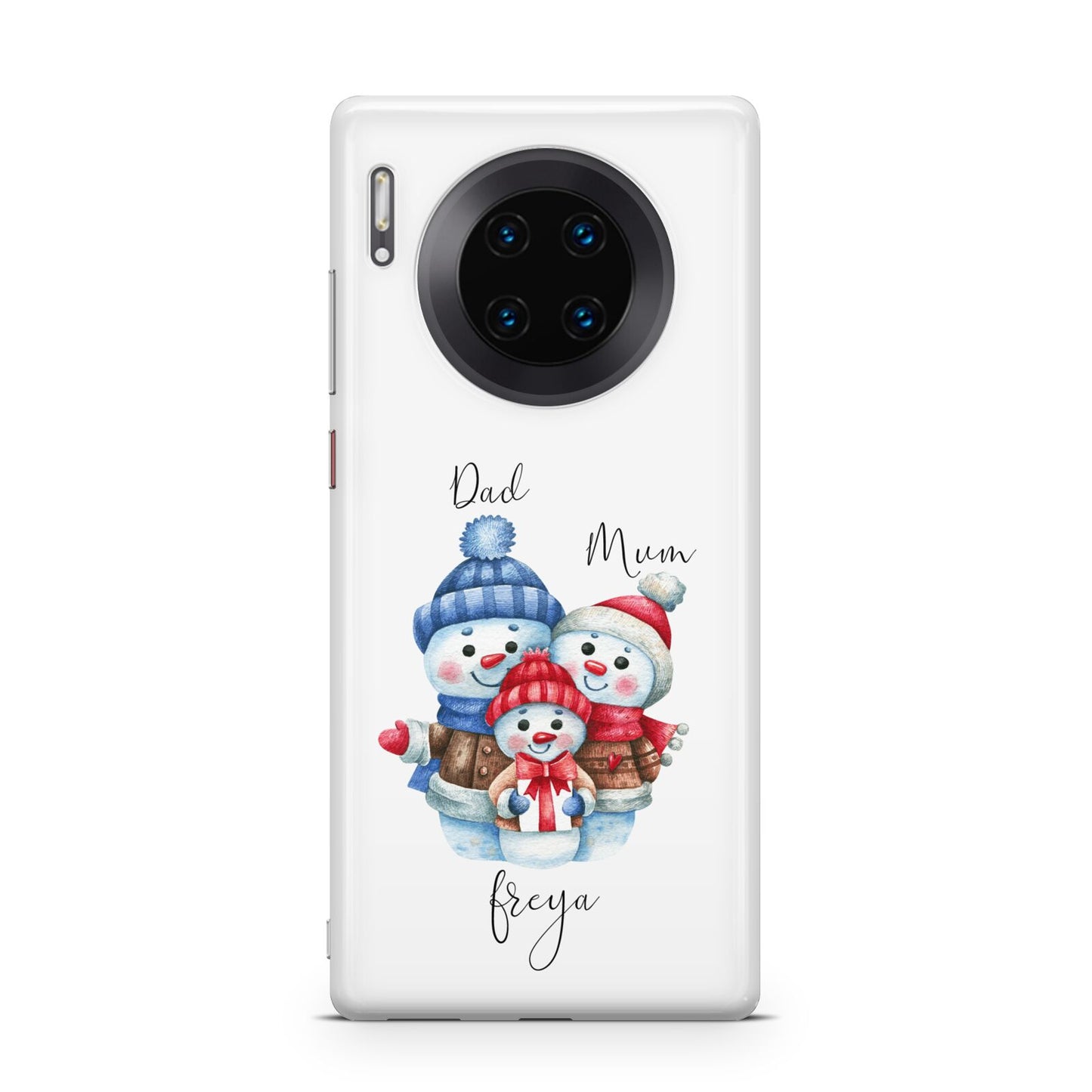 Custom Snowman Family Huawei Mate 30 Pro Phone Case